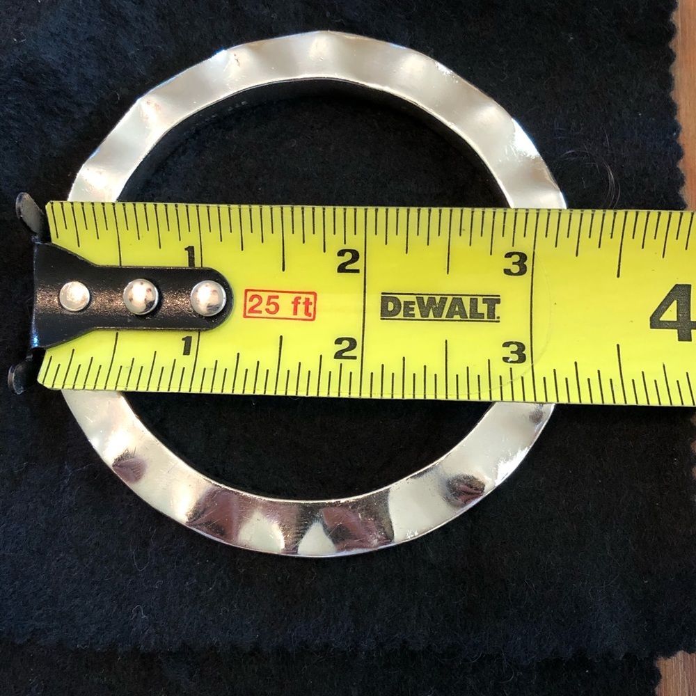 50 Grams Artisan Solid Silver Wavy Scalloped Bang… - image 7